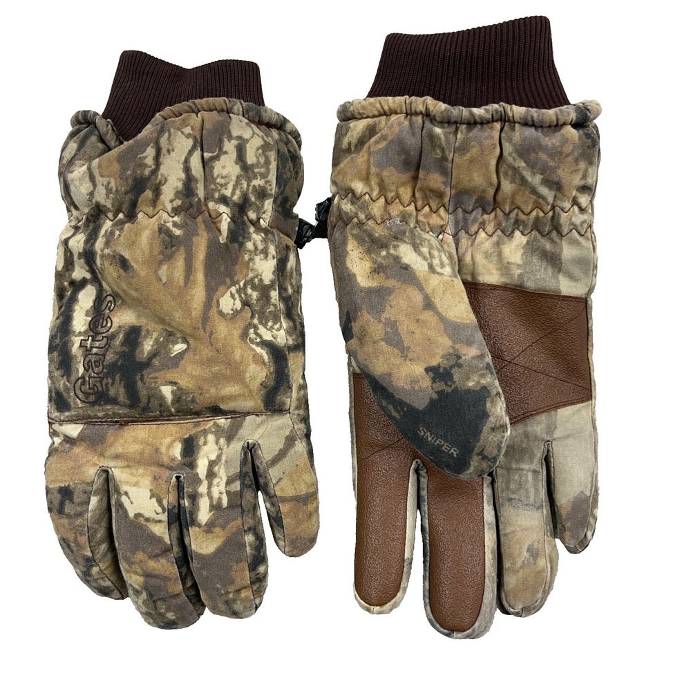 Vintage Gates Sniper Camo Gloves Men Size Large Hunting Insulated 90s Themolite